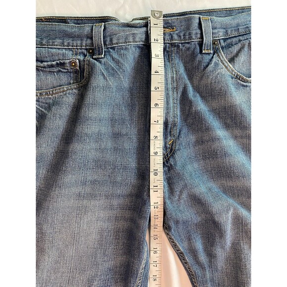 Levis 550 Men Relaxed Fit Blue Jeans Medium Wash Distressed Denim 36x32 EUC - Picture 7 of 10